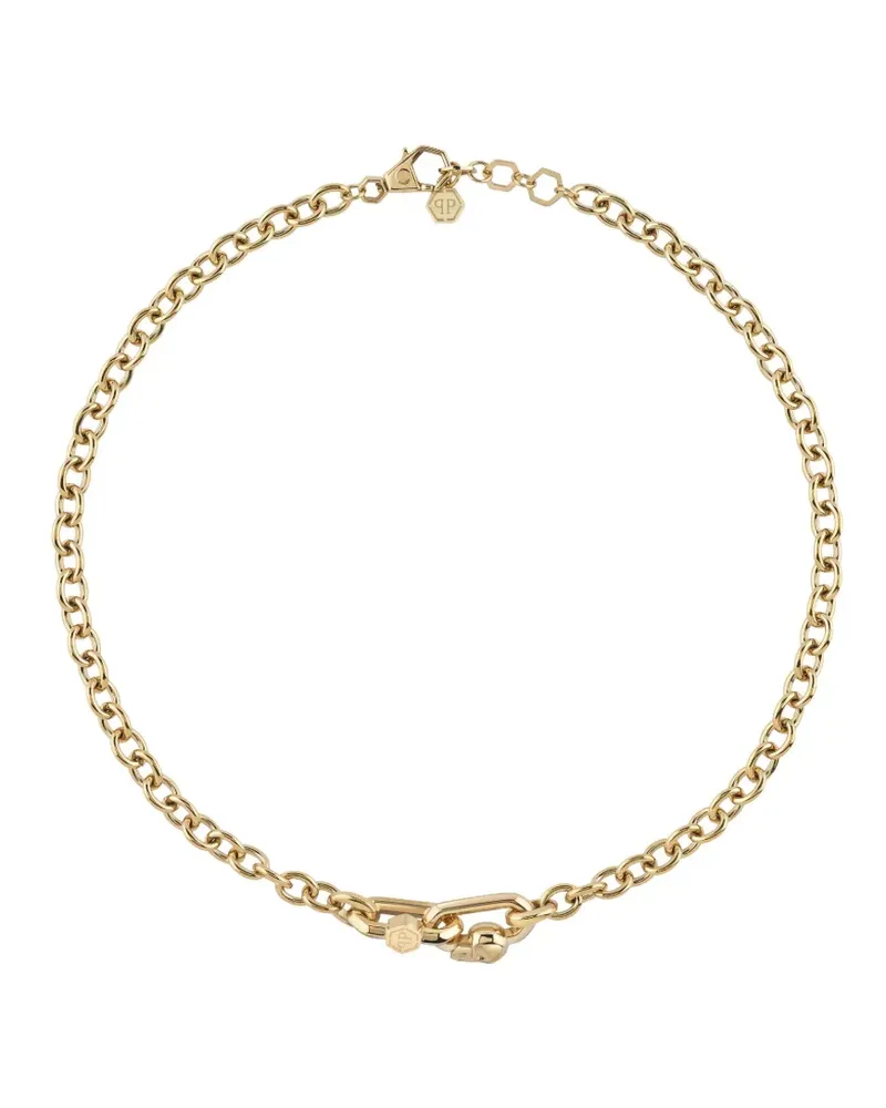 Philipp Plein Klassische Egde Halskette - Gold Gold