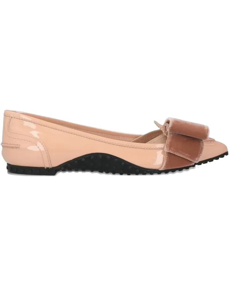 TOD'S x Alessandro Dell'Acqua Loafer mit Samtschleife - Rosa Rosa