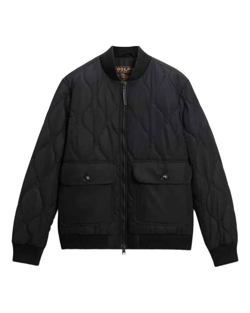 Woolrich Bomberjacke mit Zwiebelsteppung - Schwarz Schwarz