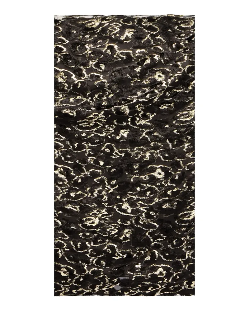 Roberto Cavalli Schal aus Seide - Schwarz Schwarz