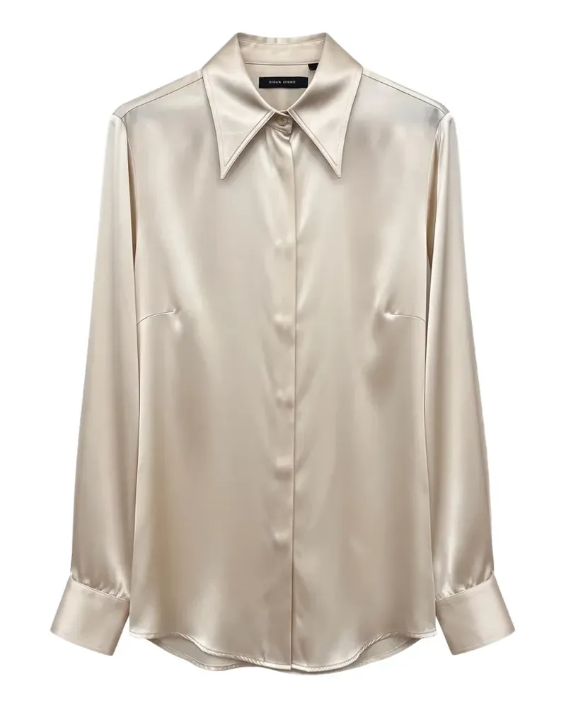 Black Label Hemd mit Satin-Finish - Nude Nude