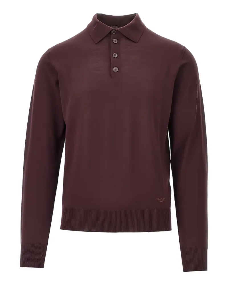 Emporio Armani long-sleeve polo shirt - Rot Rot