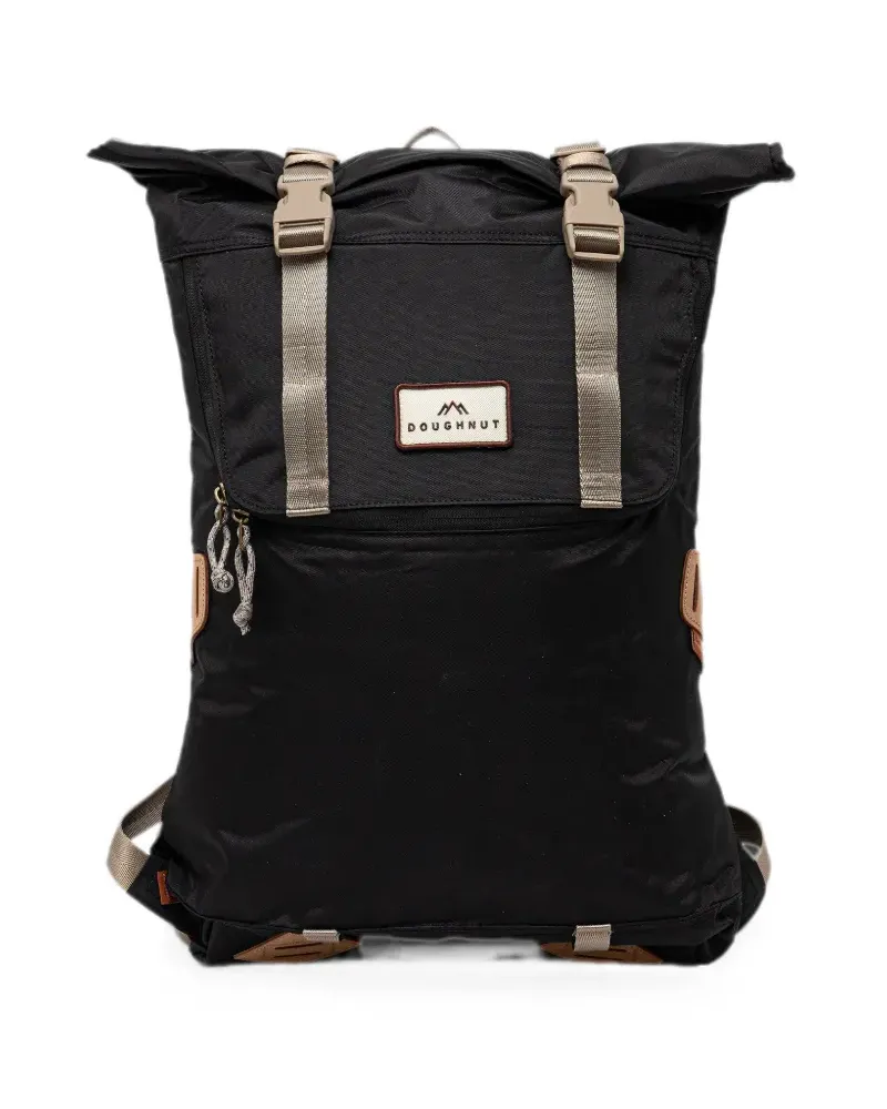 DOUGHNUT logo-patch buckle-fastening backpack - Schwarz Schwarz