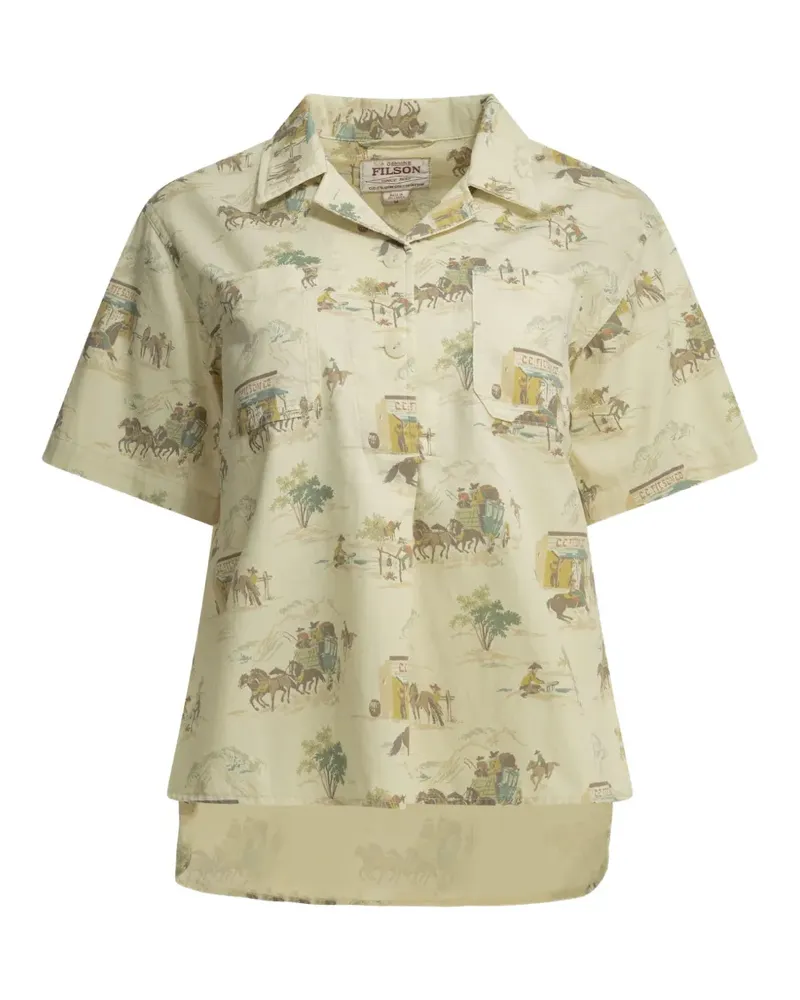 Filson graphic-print short-sleeve shirt - Nude Nude