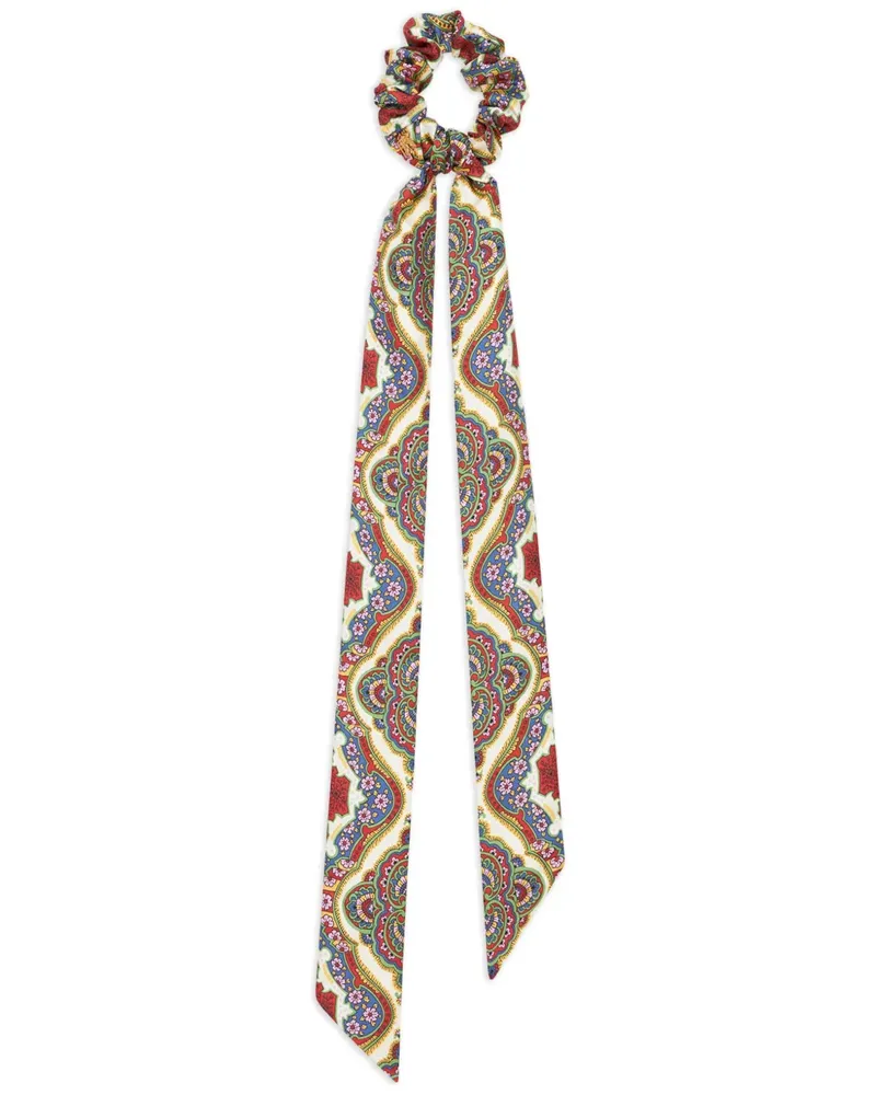 Etro Seidenhaargumi mit Medaillon-Print - Rot Rot