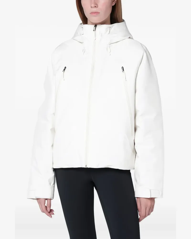 The North Face embroidered-logo jacket - Weiß Weiß