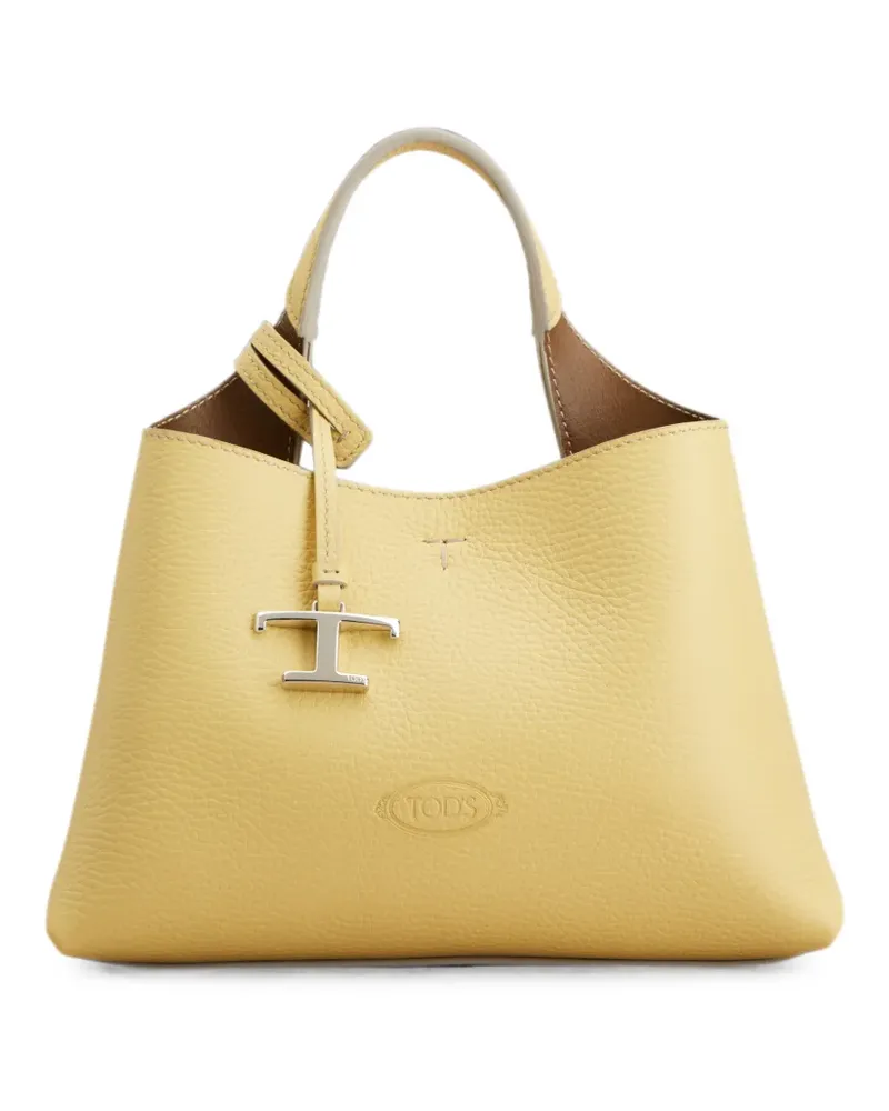 TOD'S Mikro Tasche aus Leder - Gelb Gelb