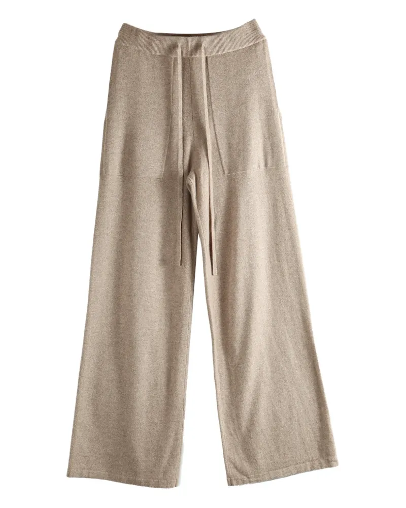 Uma Wang x 1436 drawstring knitted trousers - Nude Nude