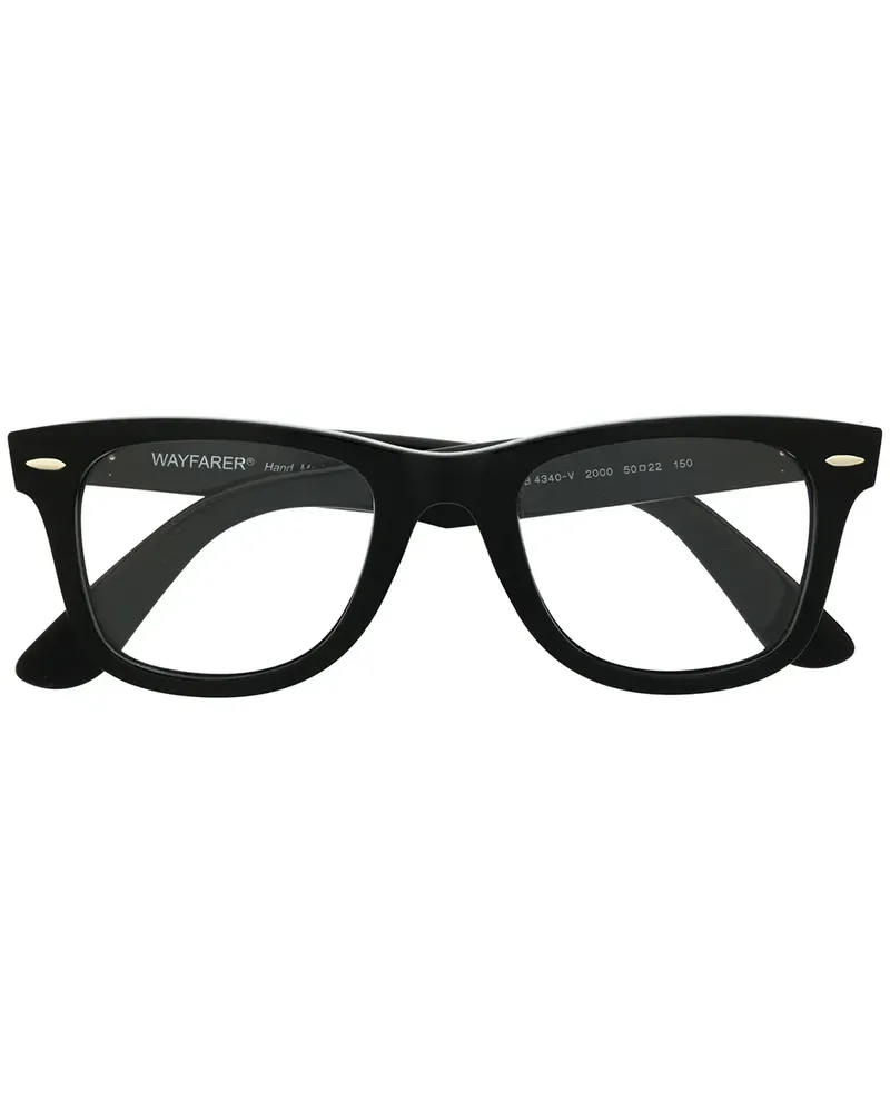 Ray Ban Brille mit dickem Gestell - Schwarz Schwarz