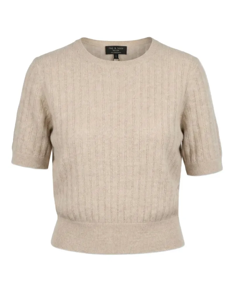Rag & Bone cashmere T-shirt - Nude Nude