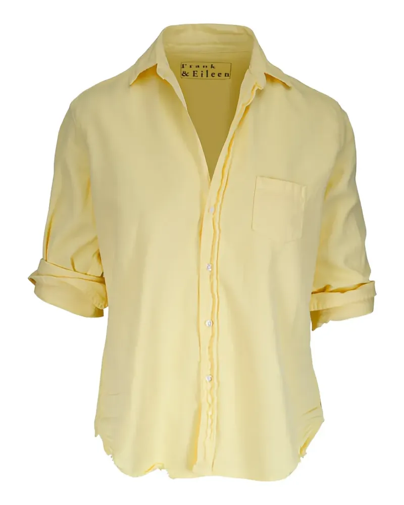 Frank & Eileen Eileen frayed-hem shirt - Gelb Gelb