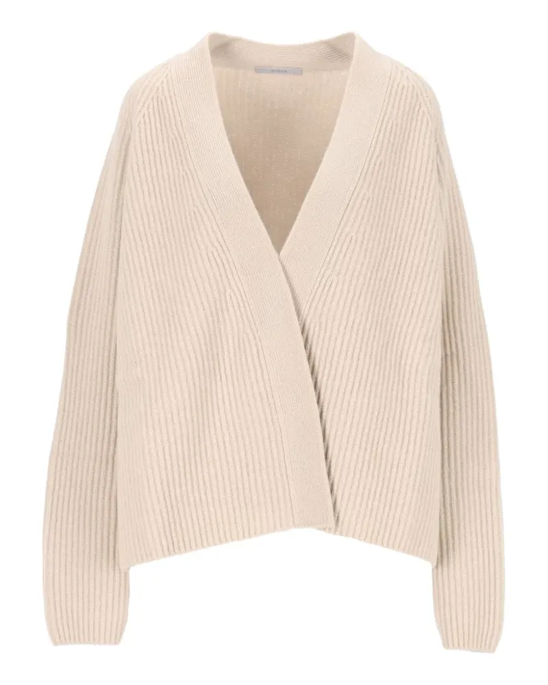 Dušan ribbed raglan cardigan - Nude Nude