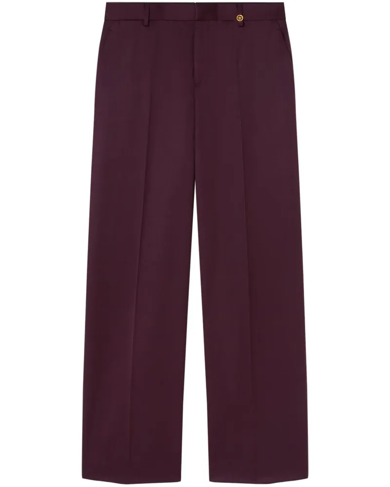 Versace Hose mit weitem Bein - Rot Rot