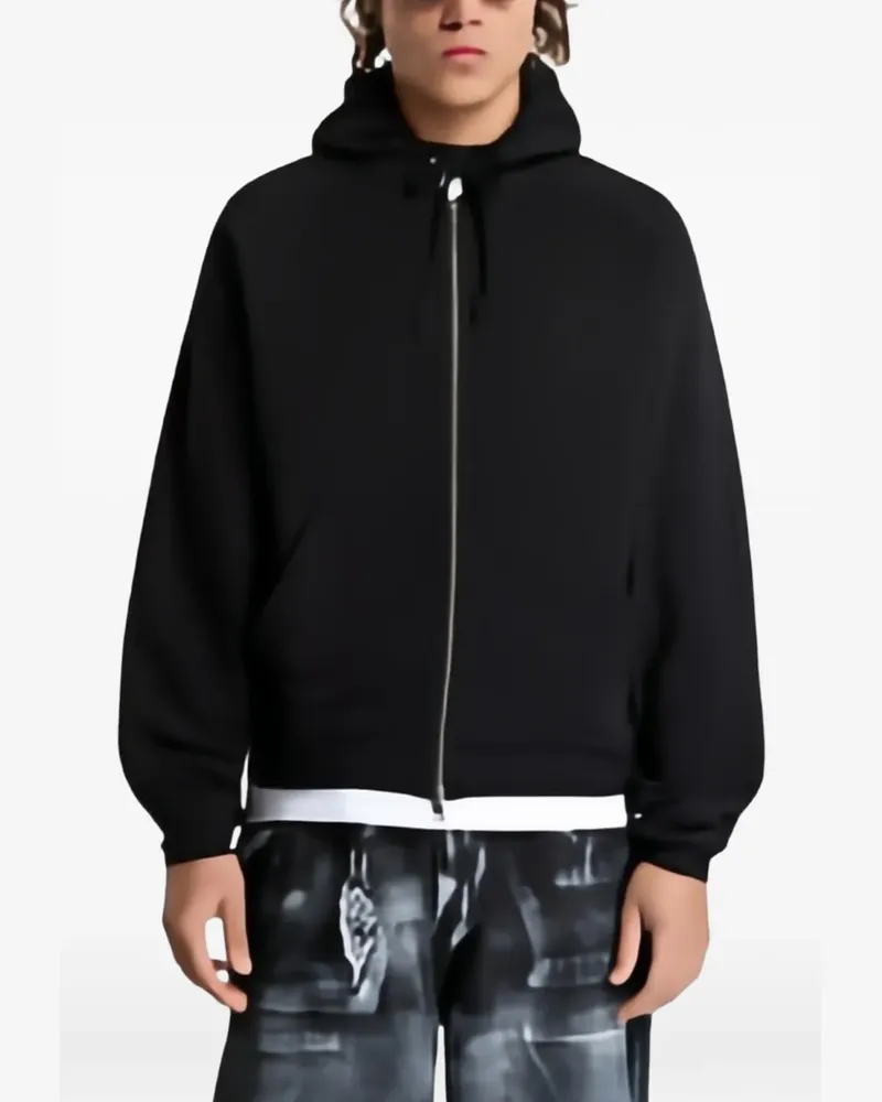 Dime Spinal graphic-print hoodie - Schwarz Schwarz