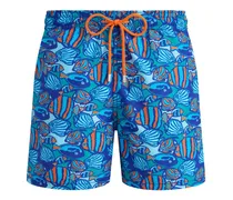 Fishy Vibes Badeshorts - Blau
