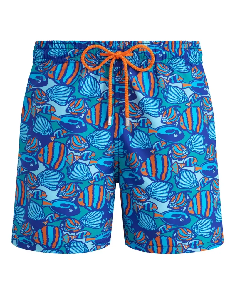 Vilebrequin Fishy Vibes Badeshorts - Blau Blau