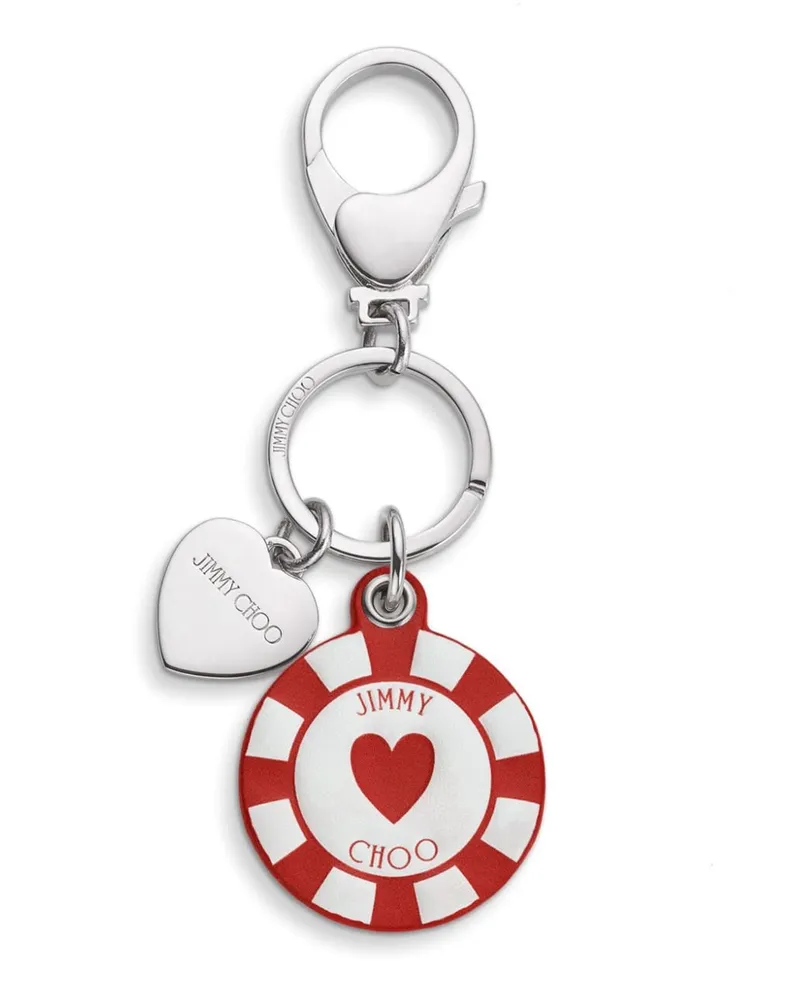 Jimmy Choo Casino Chip Anhänger - Silber Silber