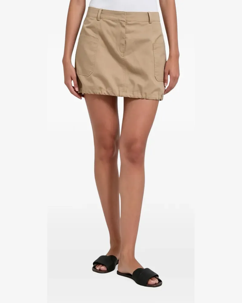 Brunello Cucinelli Minirock mit Taschendetail - Nude Nude