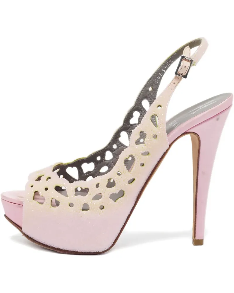 Gina Pre-owned Plateau-Sandalen 130mm - Nude Nude