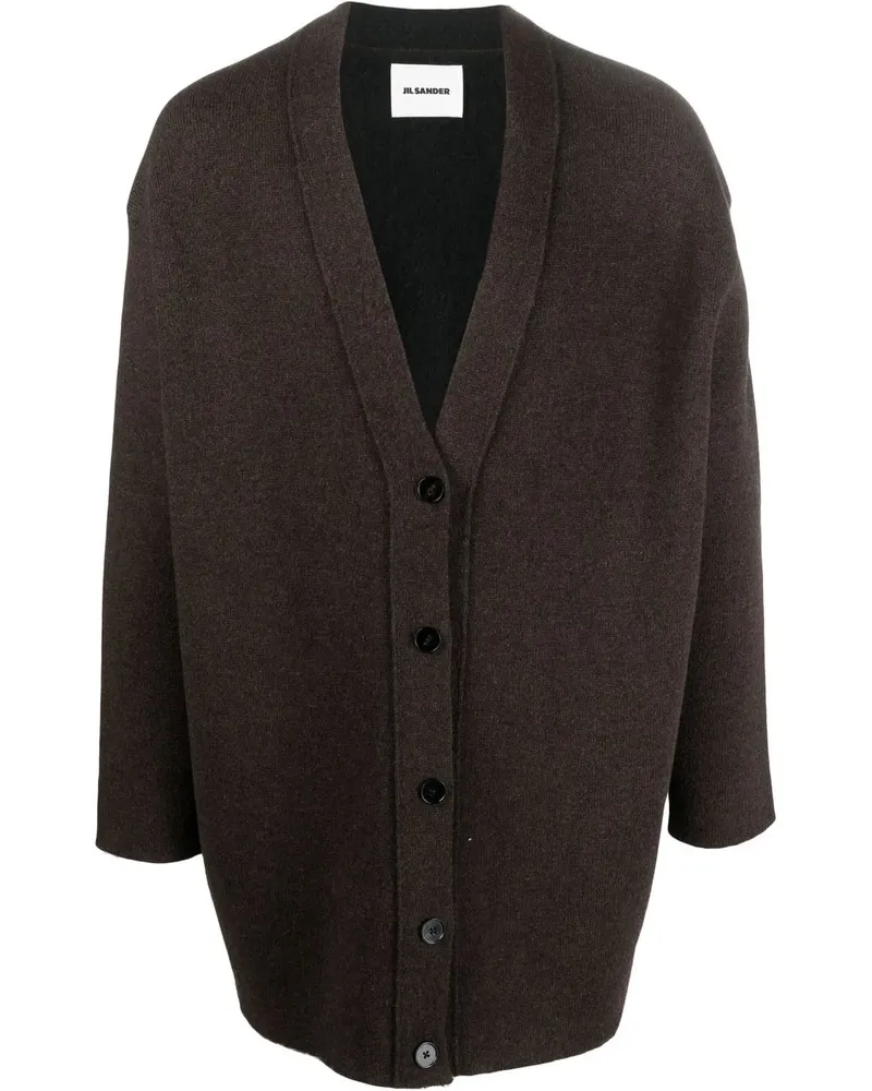 Jil Sander Cardigan im Oversized-Look - Braun Braun
