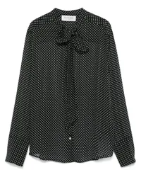 Ermanno Scervino Hemd mit Polka Dots Schwarz