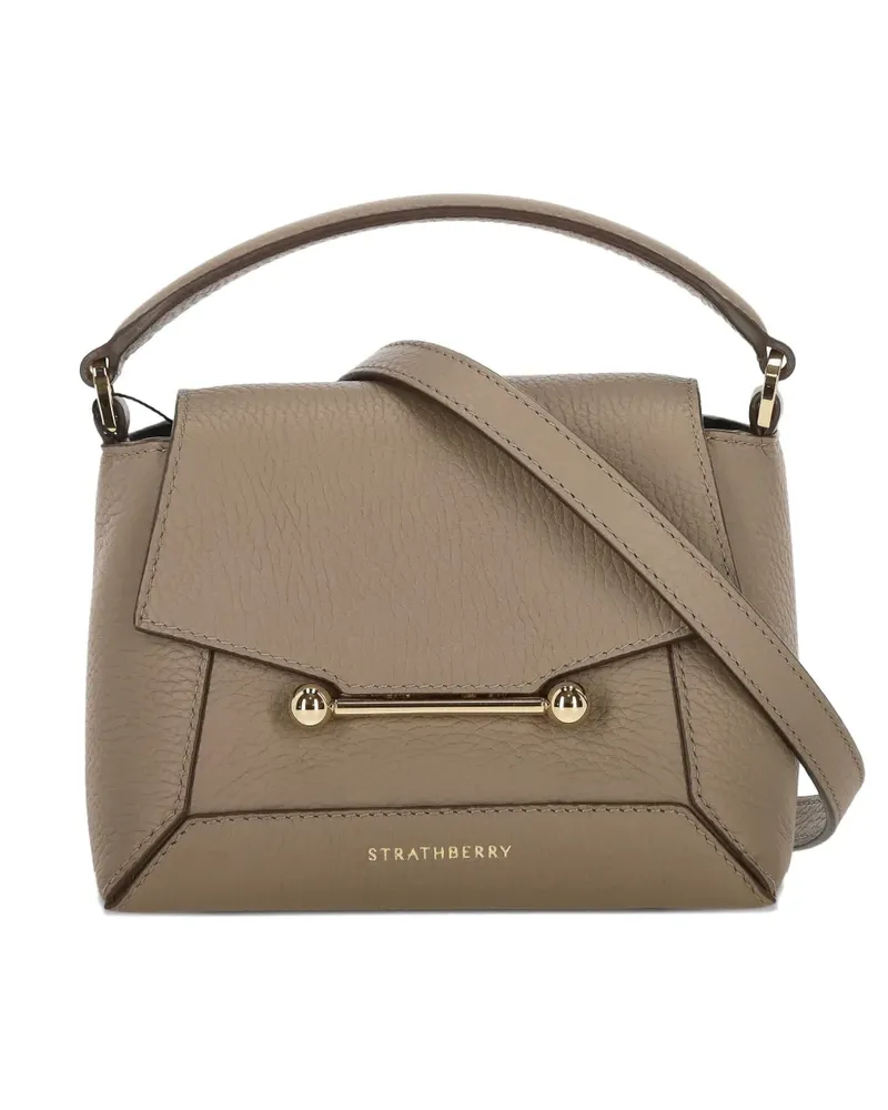 Strathberry Mosaic Nano Mini-Tasche - Braun Braun