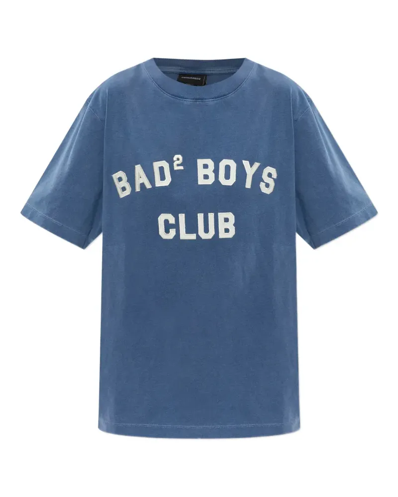 Dsquared2 T-Shirt mit Patch - Blau Blau