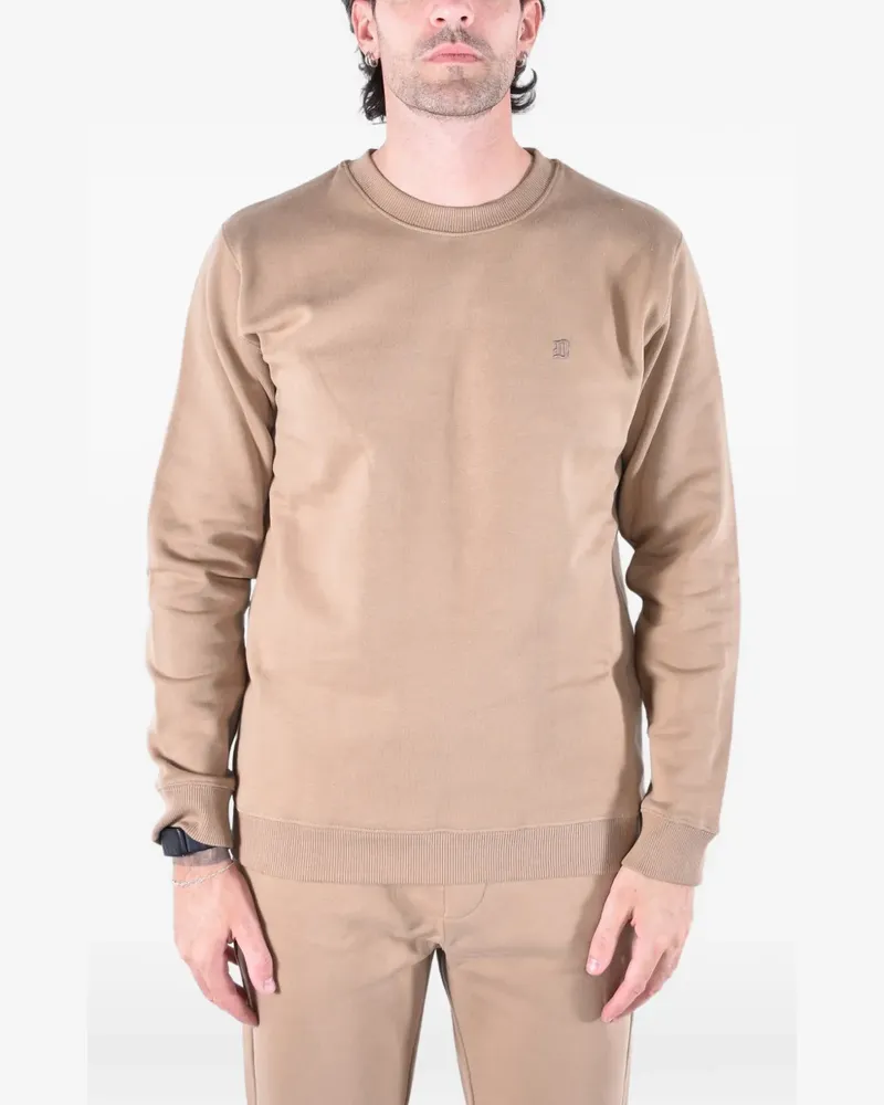 Dondup Sweatshirt mit Logo-Stickerei - Nude Nude