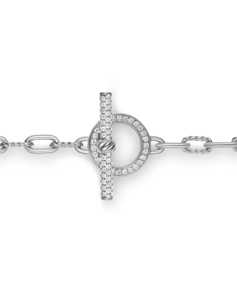 David Yurman DY Madison Halskette mit Diamanten 3mm - Silber Silber