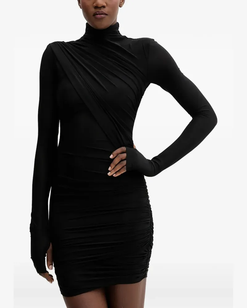 Aniye By draped roll-neck dress - Schwarz Schwarz