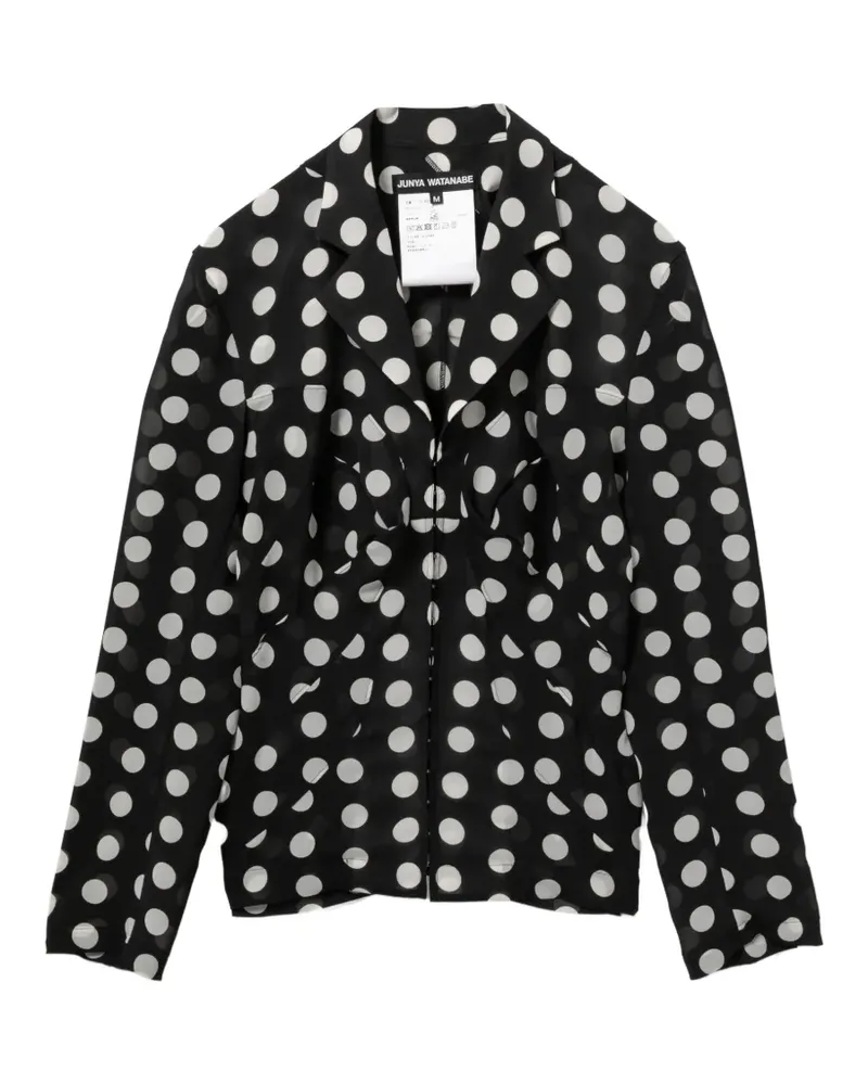 Junya Watanabe Bluse mit Polka Dots - Schwarz Schwarz