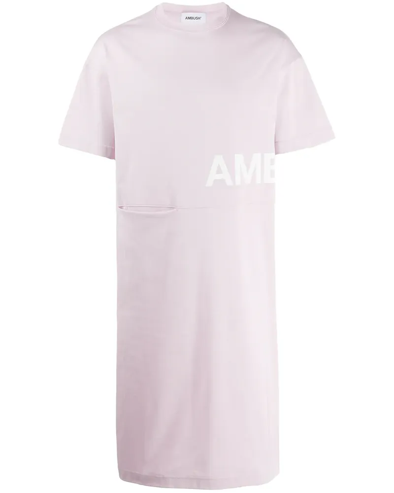 AMBUSH Langes T-Shirt mit Logo - Rosa Rosa