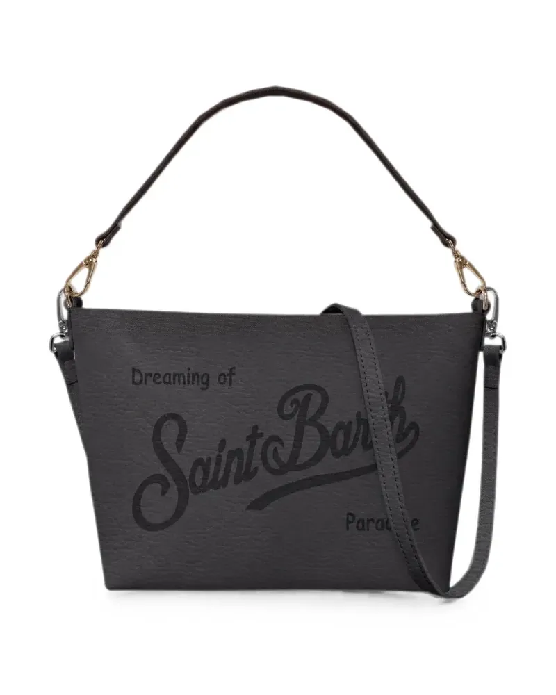 MC2 Saint Barth Aline logo-embossed shoulder bag - Schwarz Schwarz