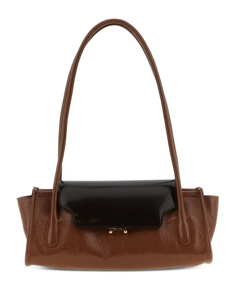 Marni Trunkette Tasche aus Leder - Braun Braun