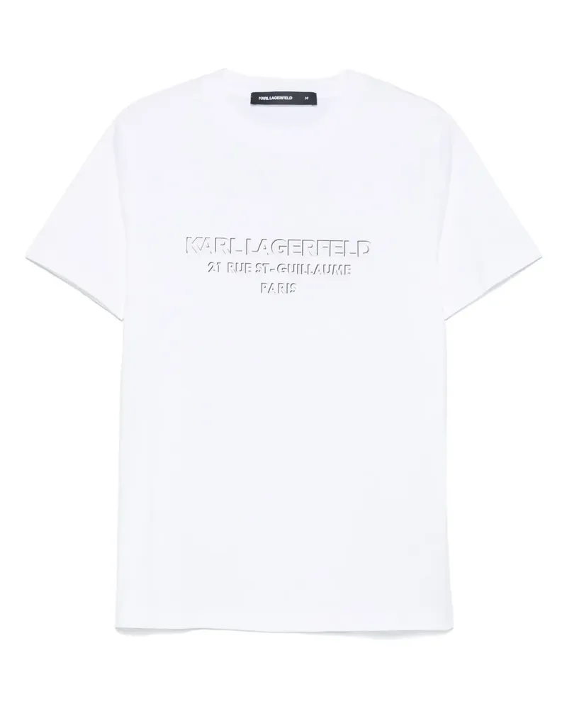Karl Lagerfeld T-Shirt mit Logo-Print - Weiß Weiß