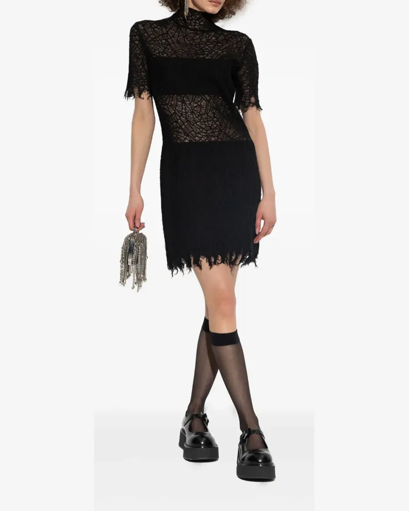 Alexander McQueen Kleid mit Schnürung - Schwarz Schwarz