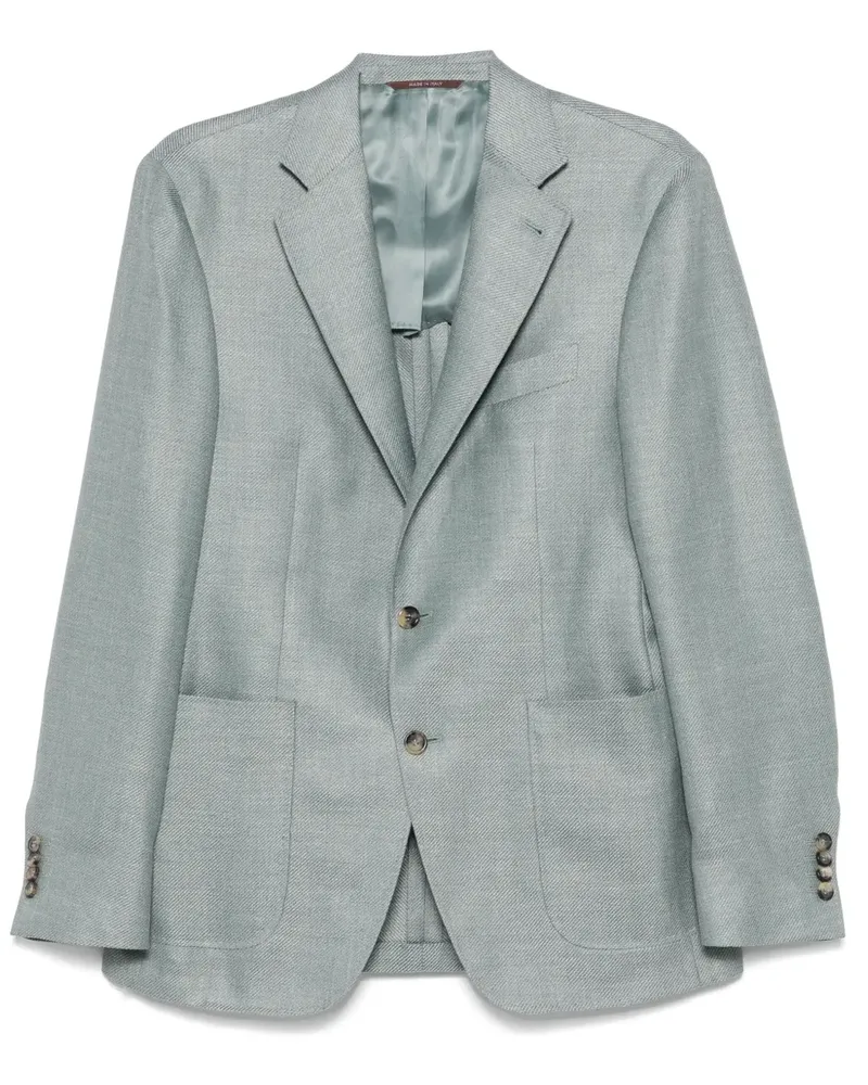 Canali Gewebtes Sakko - Blau Blau