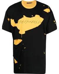 Mostly Heard Rarely Seen T-Shirt in Distressed-Optik Schwarz