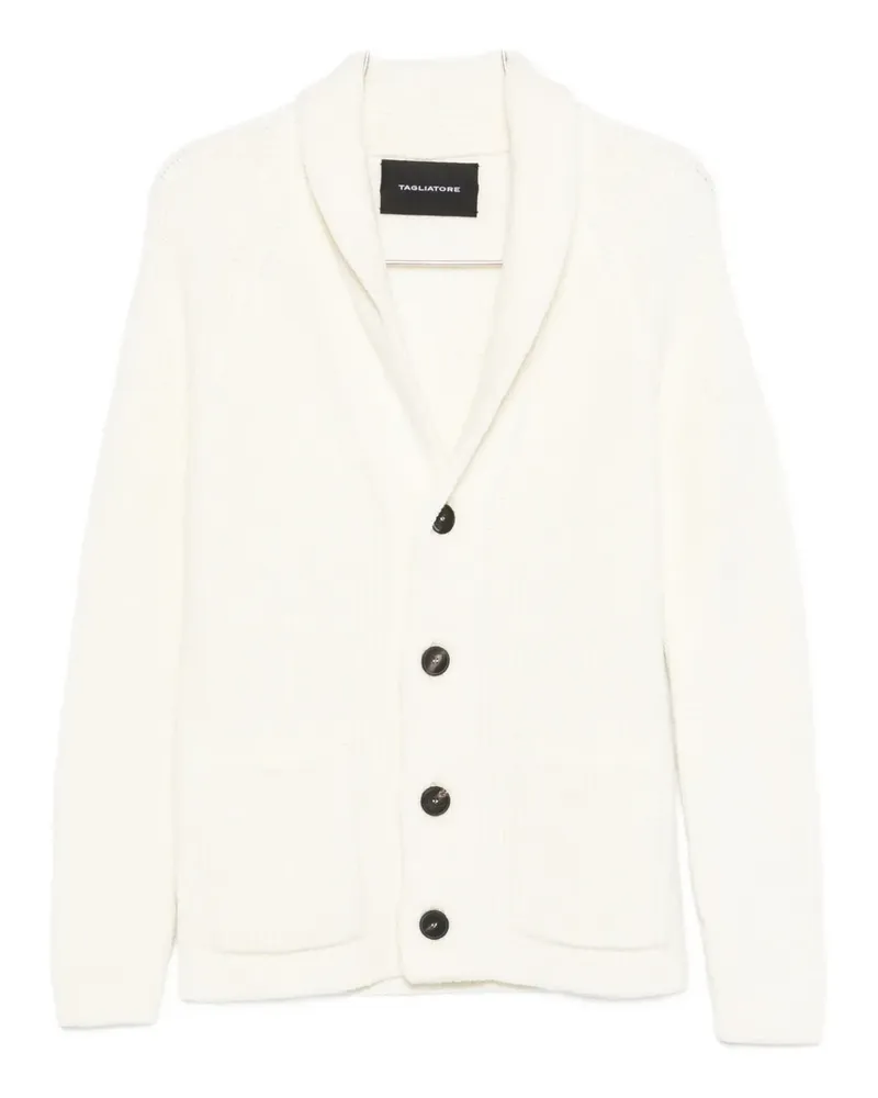 Tagliatore wool blend cardigan - Weiß Weiß