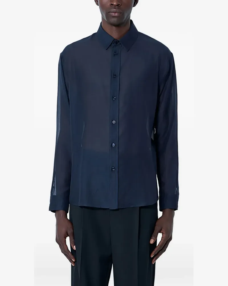 Saint Laurent long-sleeve shirt - Blau Blau