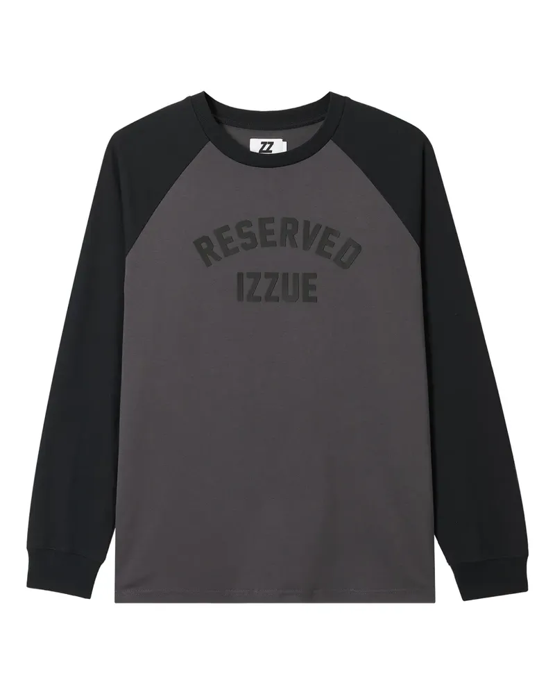 Izzue Klassisches Langarmshirt - Schwarz Schwarz