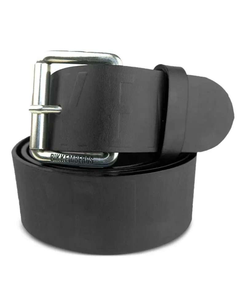 Bikkembergs Gürtel mit Logo-Prägung - Schwarz Schwarz