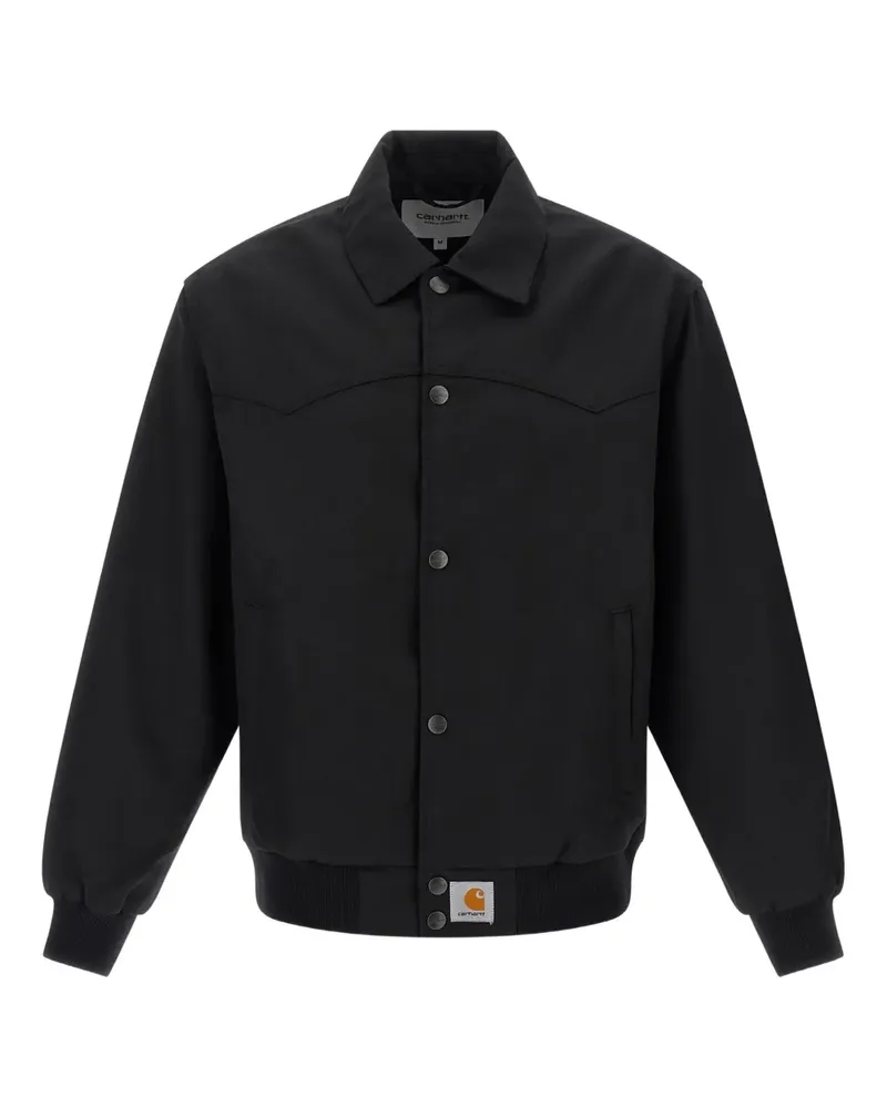 Carhartt WIP Gerippte Ray Jacke mit Logo - Schwarz Schwarz