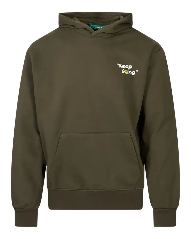 BARROW teddy-print hoodie - Grün Grün