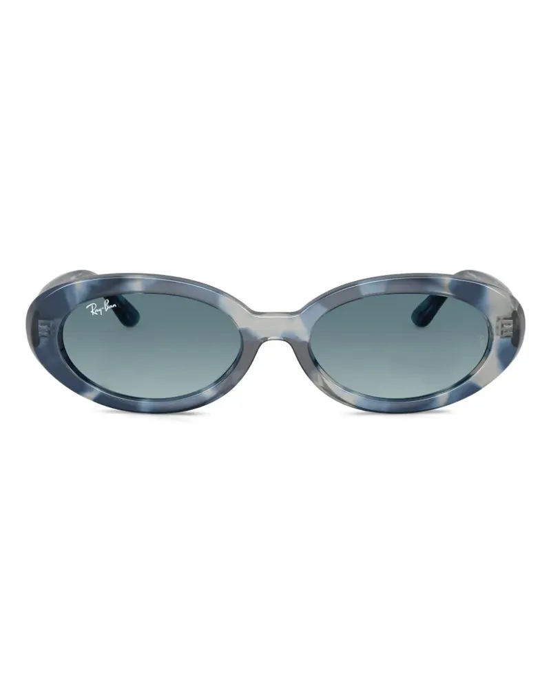 Ray Ban Sonnenbrille mit ovalem Gestell - Blau Blau