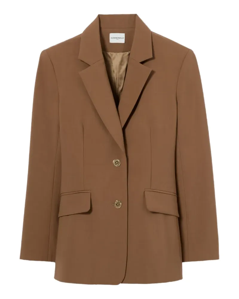 Claudie Pierlot Blazer mit Knopfverschluss - Nude Nude