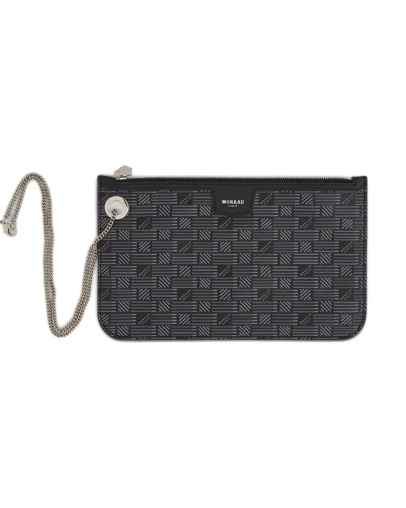Moreau Paris Saint Tropez Marina signature-motif pouch - Schwarz Schwarz