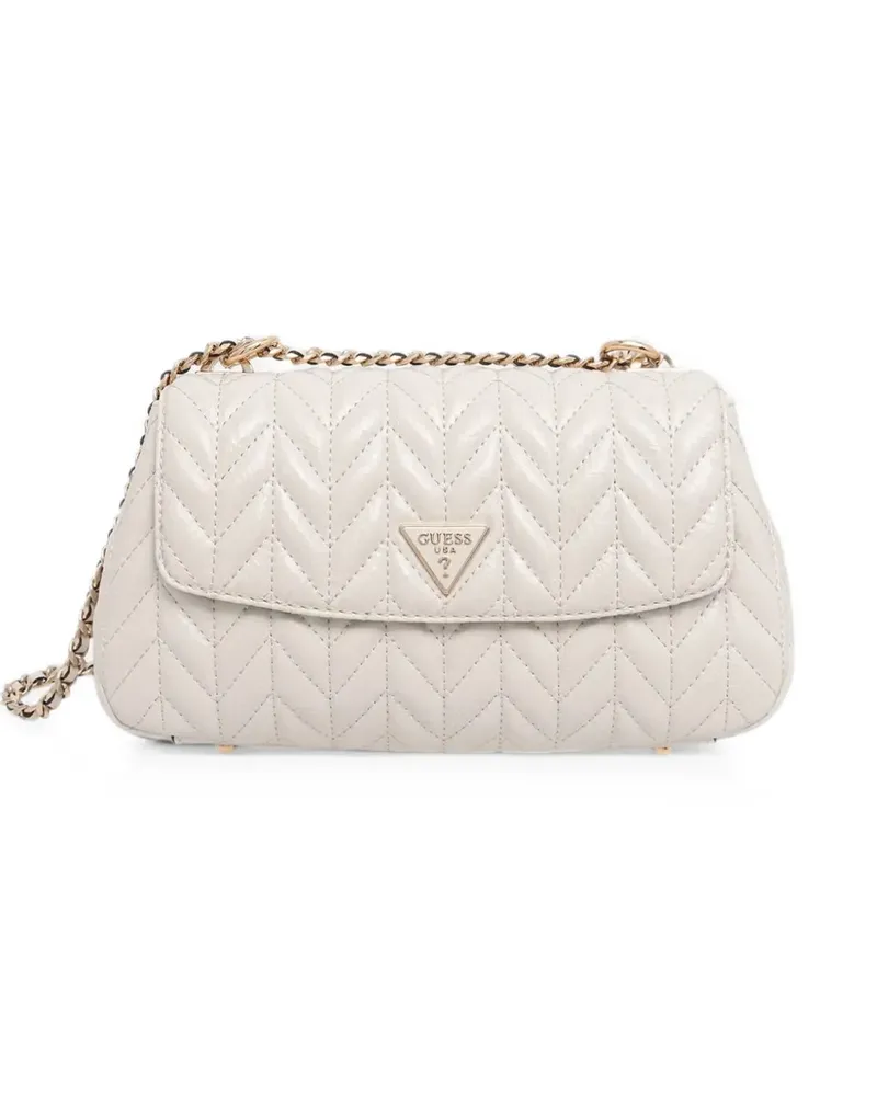 Guess Cheryl chevron-quilted shoulder bag - Nude Nude