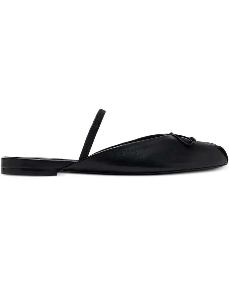 Stuart Weitzman Prima Mules mit Schleifendetail - Schwarz Schwarz