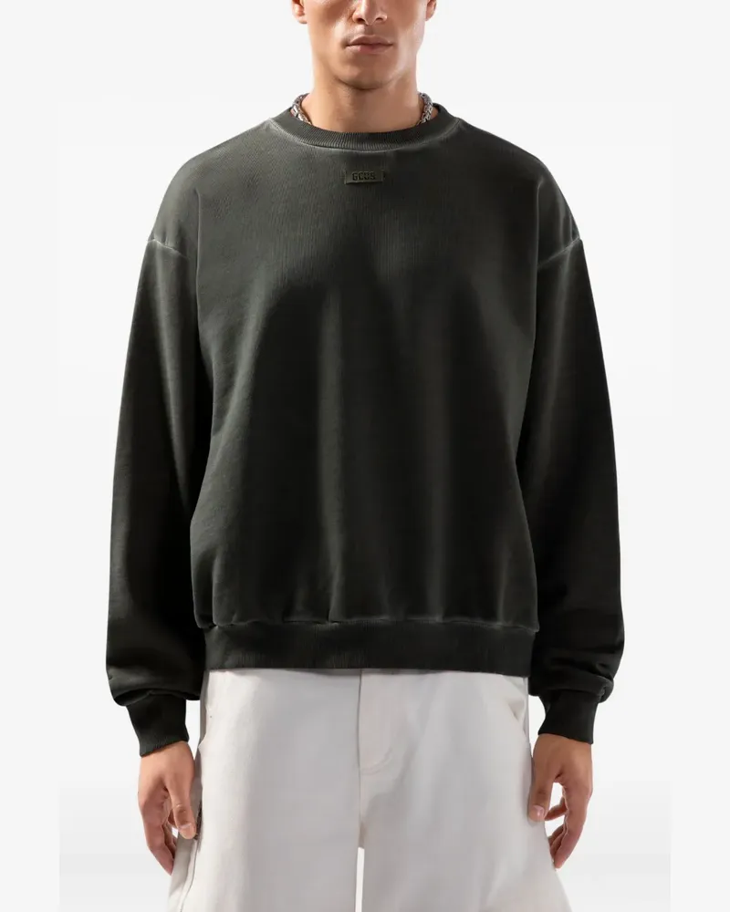 GCDS Pullover mit Logo-Patch - Grün Grün
